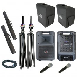 Sound Machine SM5 UHF Handheld Dual Deluxe Package by Sound Projections