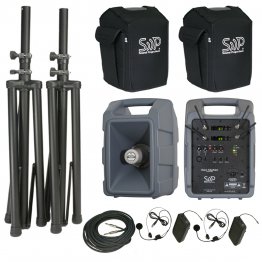 Voice Machine VM2D Digital Wireless Bodypack Dual Deluxe Package by Sound Projections