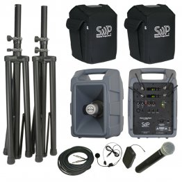 Voice Machine VM2D Digital Wireless Handheld and Bodypack Dual Deluxe Package by Sound Projections