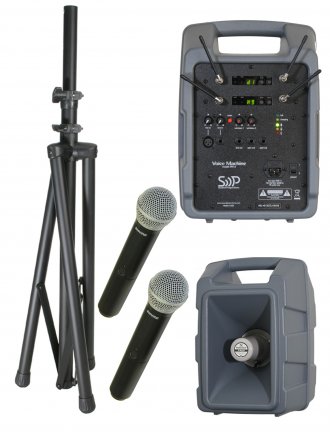 Voice Machine VM2 UHF Wireless Handheld Mic Dual Package by Sound Projections